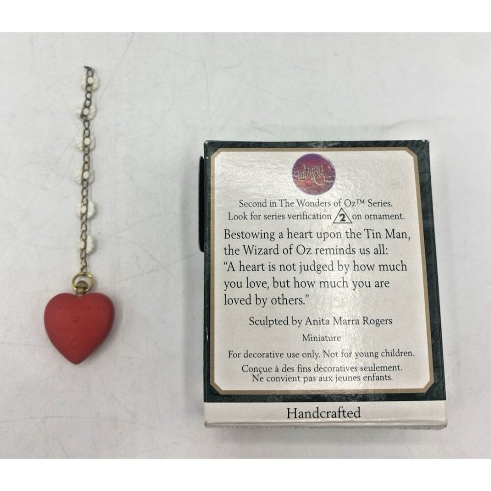 Hallmark Keepsake Miniature Ornament The Tin Man’s Heart The Wonder of Oz 2000 - Picture 2 of 13
